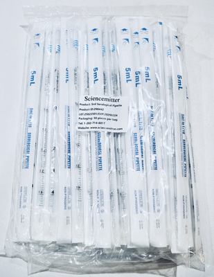 Serological Pipette: 1ml, 2ml 5ml, 10ml, 25ml, 50ml Capacity