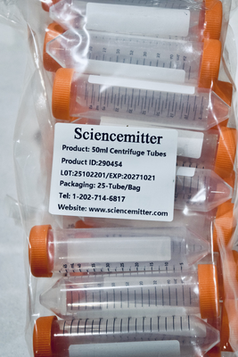 Centrifuge Tubes, RNase and DNase Free, Sterile, 25/bag, 500/CS